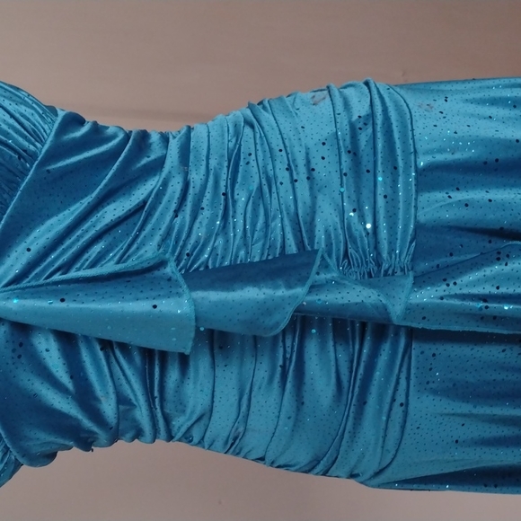 Taboo Blue Sequin Party Dress - Picture 3 of 4